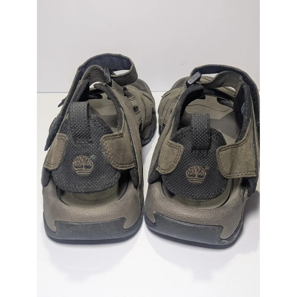 Timberland Mens Trail Sport Sandals Dark Olive Green Adjustable Straps BSFP 10